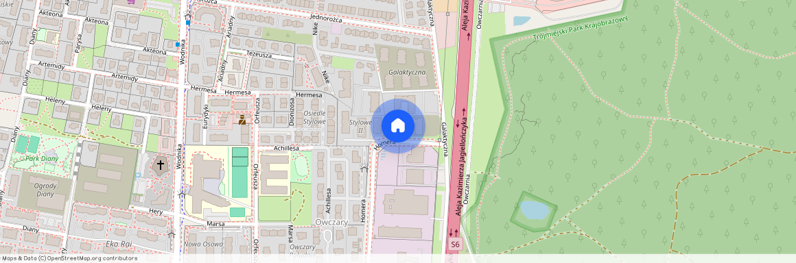 ul. Galaktyczna, Osowa, Gdańsk, pomorskie