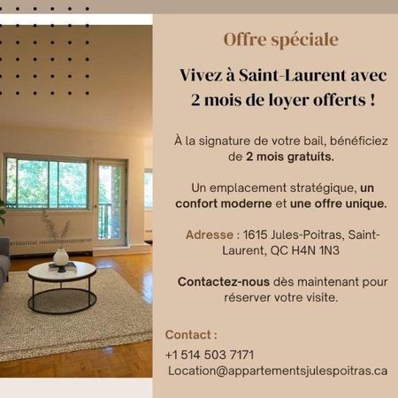 4 et demi spacieux disponible - Photo 4