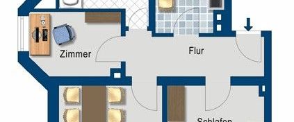 Diese wunderschöne Drei-Zimmer-Wohnung wird aktuell noch saniert - Foto 1