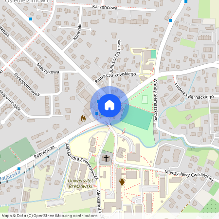 ul. Juliusza Osterwy, Zalesie, Rzeszów, podkarpackie