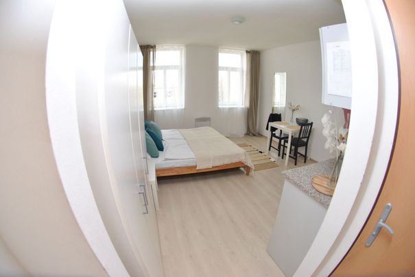 Pronájem bytu 1+kk • 23 m²Spolková, Brno - Zábrdovice, Jihomoravský kraj - Fotografie 1