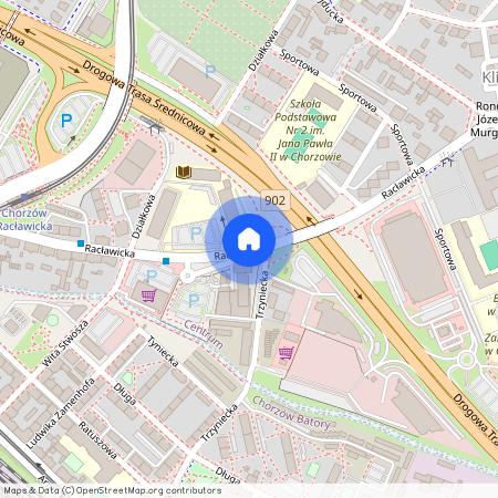 ul. Racławicka, Klimzowiec, Centrum, Chorzów, śląskie