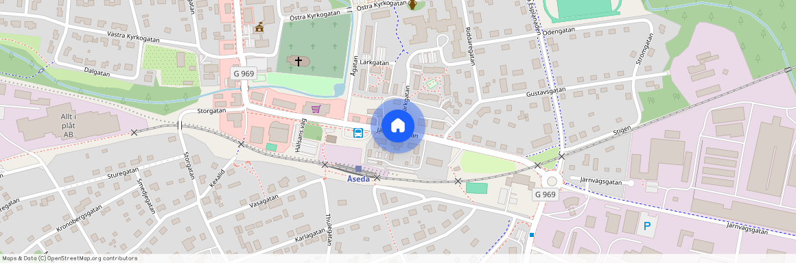 Järnvägsgatan, Åseda