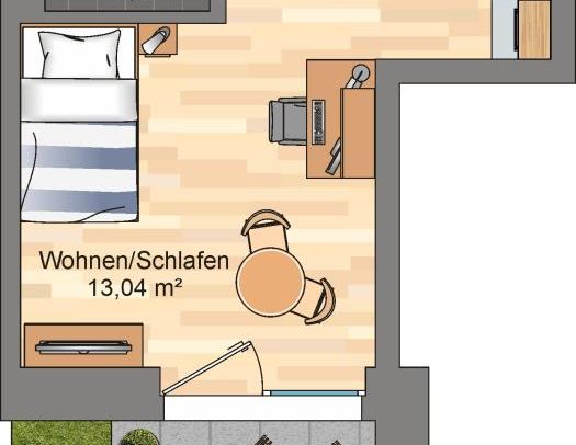 Demnächst frei! 1-Zimmer-Wohnung in Bremen - Foto 1