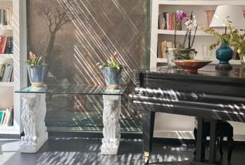 Villa-Parioli: Beautiful independent house with large private garden and terraces. Spacious living, formal dining, study-music room, sun room, 5 bedrooms, 4 bathrooms, parking. rif 163