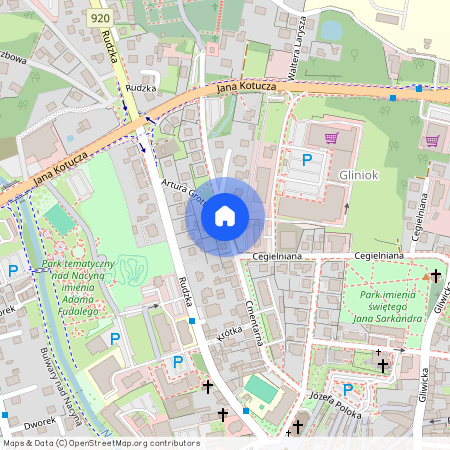 ul. Cmentarna, Śródmieście, Rybnik, śląskie