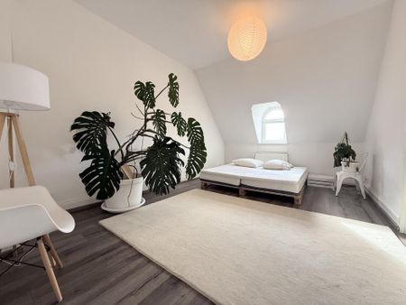 Hochwertig möblierte Altbau-Dachgeschosswohnung in unmittelbarer Mainlage - Photo 3