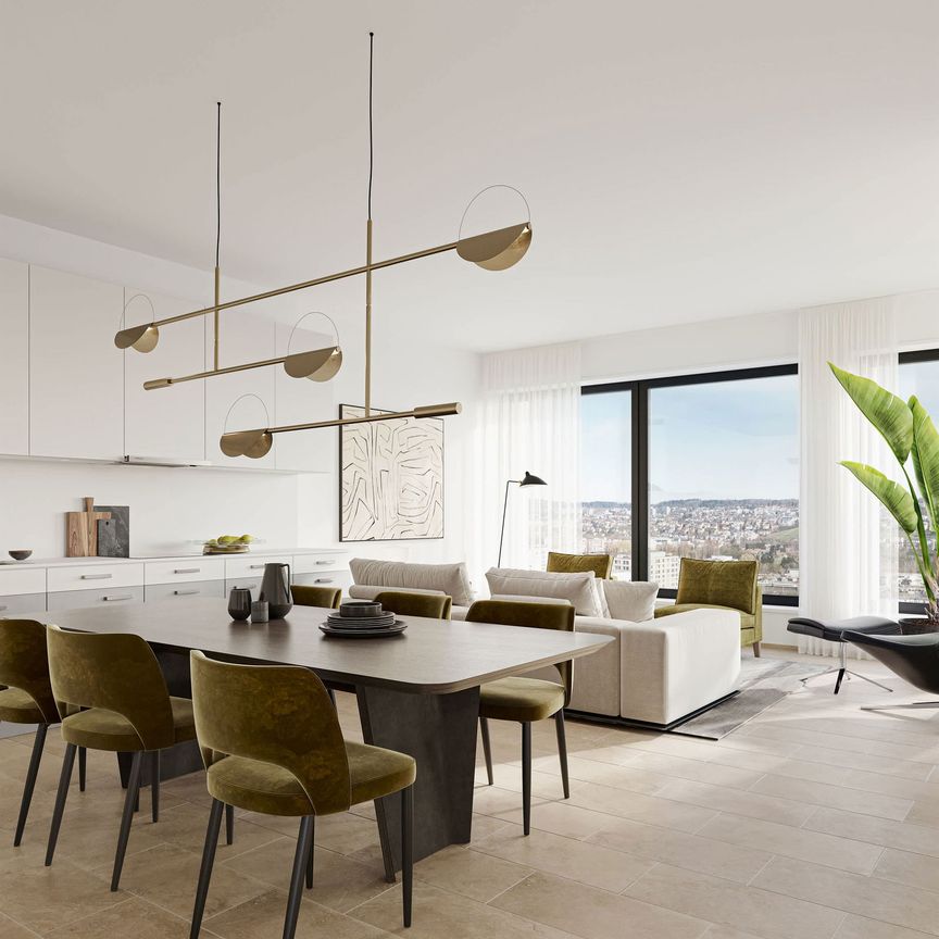 3 Zimmer, 83 m², 10. Stock - Foto 1