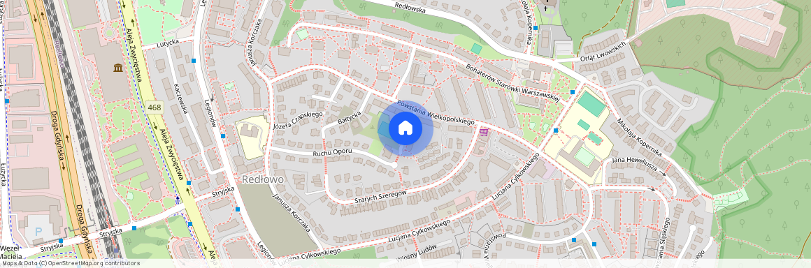 ul. Czesława Miłosza, Redłowo, Gdynia, pomorskie