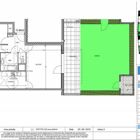 Appartement 3 pièces à louer - Photo 2