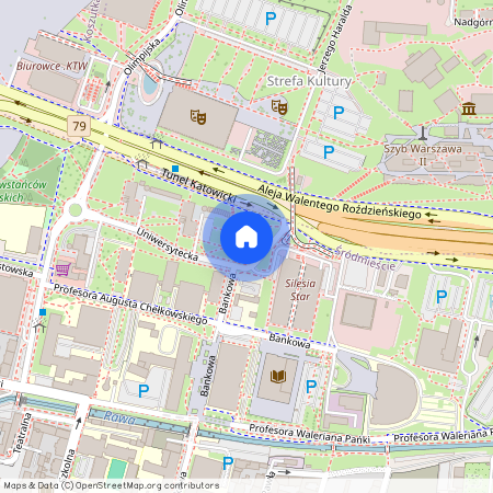 ul. Uniwersytecka 29, Śródmieście, Katowice, śląskie