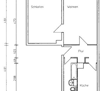 Schicke 2- Zimmerwohnung in ruhiger Lage inkl. Tageslichtbad mit Ba... - Photo 3