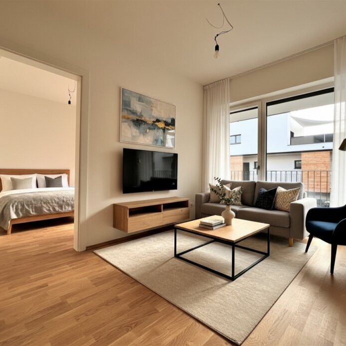 Hochwertige 2-Zimmer Wohnung mit Balkon | Nähe SCS - Photo 1