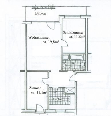 Schöne 3 Zimmerwohnung in zentraler Lage von Quickborn - Photo 1