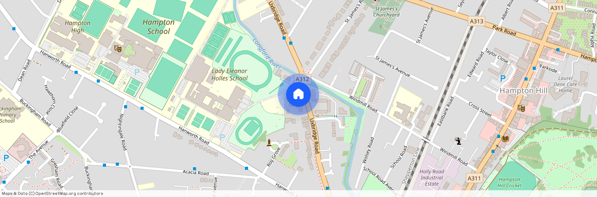 at London, Flat 7 119 Uxbridge Road TW12