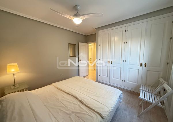 Noble luxury. Two bedroom apartment in a quiet urbanization overlooking the sea and golf cour