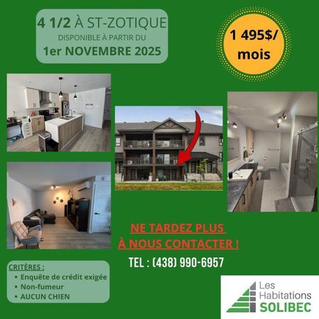 Logement 4 1/2 à louer (1ER NOVEMBRE 2025) - Photo 4