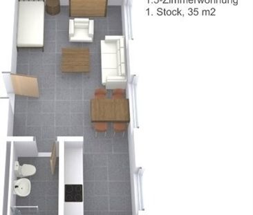 1.5 Zimmer, 2. Stock - Photo 4