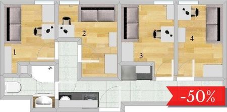 Pokój, ul. Pieńkowskiego - Фото 3