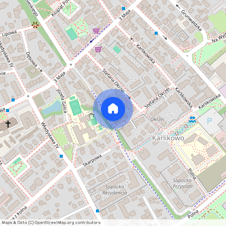 ul. Stefana Okrzei, Karlikowo, Sopot, pomorskie