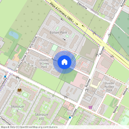 ul. Apartamentowa, Skorosze, Ursus, Warszawa, mazowieckie