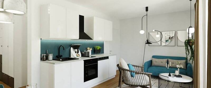 Weißensee: Berliner Allee: ERSTBEZUG im NEUBAU per SOFORT : u.a. 1-Zi- EG- Wohnung mit TERRASSE - Foto 1