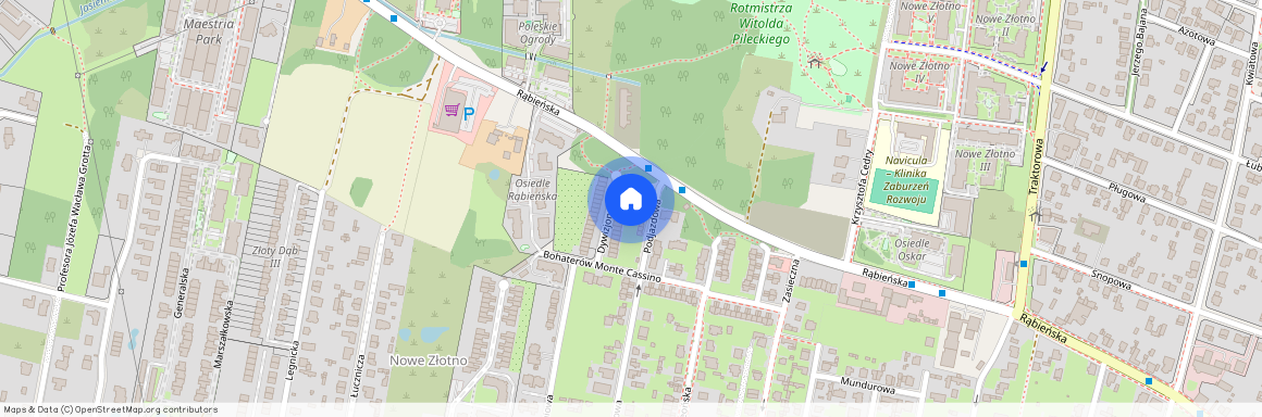 Łódź, Polesie, Nowe Złotno, REJON ulica RĄBIEŃSKA