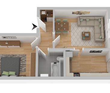 - Zimmerwohnung, 18146 Rostock - Dierkow - Foto 2