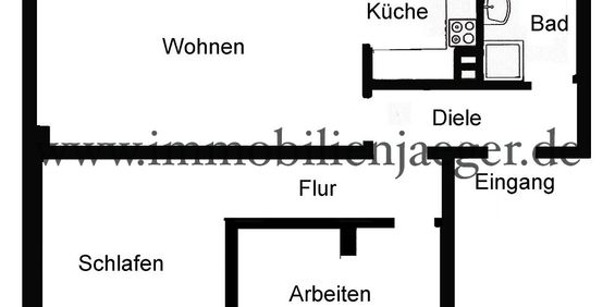 Alt Garstedt - Ruhige Wohnanlage - Wohnung mit großem Wohnzimmer, Küche, Duschbad - 1.OG - Photo 3