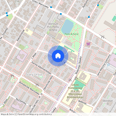 ul. Konińska, Skorosze, Ursus, Warszawa, mazowieckie