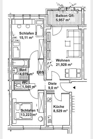 - Wohnung mit Parkett und Balkon - grüner Innenhof - Photo 2