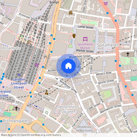 36 Artillery Ln, London, E1