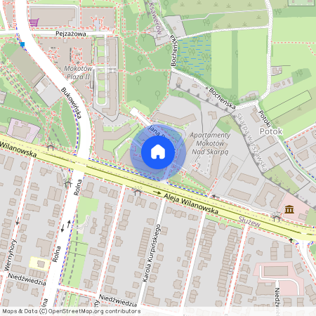 al. Aleja Wilanowska, Ksawerów, Mokotów, Warszawa, mazowieckie