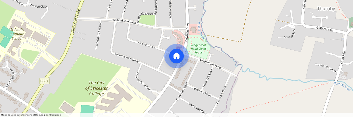 Downing Drive, Evington