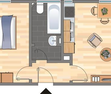 1-Zimmer-Wohnung in Dortmund - Photo 1