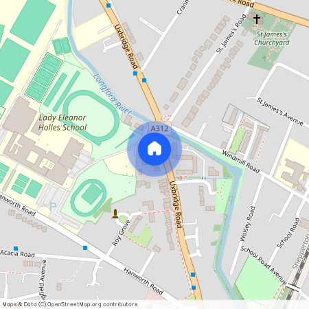at London, Flat 7 119 Uxbridge Road TW12