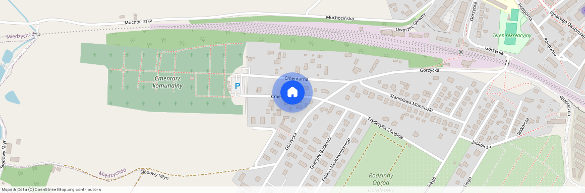 ul. Cmentarna, Międzychód, Międzychód, międzychodzki, wielkopolskie