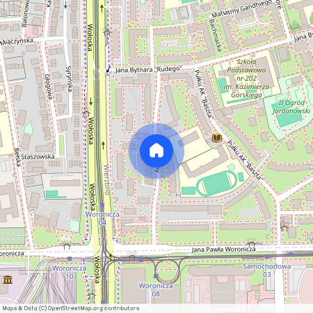 ul. Marzanny, Wierzbno, Mokotów, Warszawa, mazowieckie