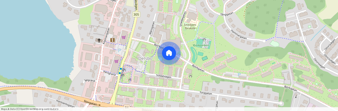 Delsbo, Gävleborg, Hudiksvall, Björkgatan 8
