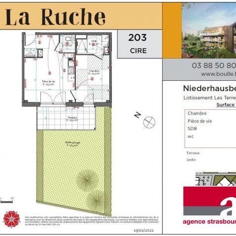 2 pièces neuf en rez-de-jardin avec parking - Photo 2