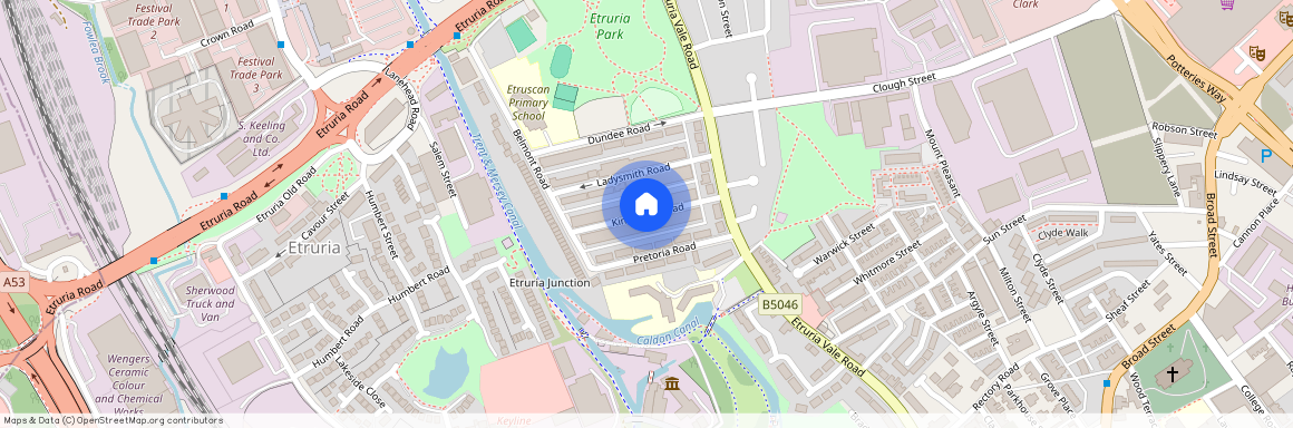 Kimberley Road; Etruria;, ST1