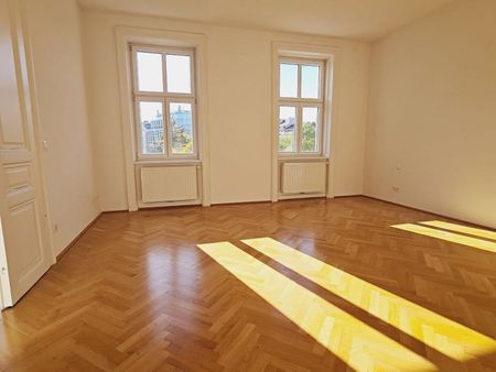 ROCHUSMARKT-NÄHE, sonnige 103 m2 Altbau, 3 Zimmer, WG-geeignet, Küche, Wannenbad, Parketten, Geusaugasse - Foto 2