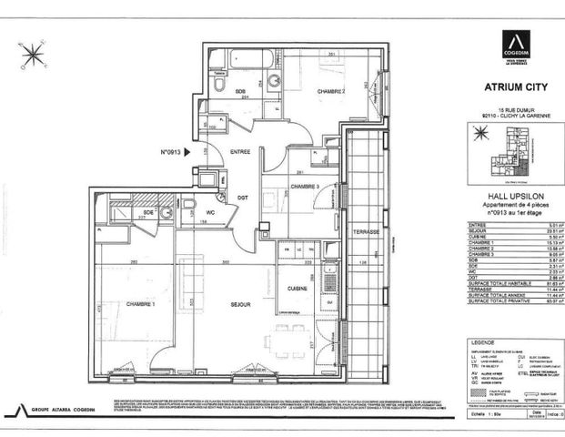 location Appartement T4 DE 81.98m² À CLICHY - Photo 1