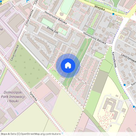 ul. Honoriusza Balzaka, Oporów, Fabryczna, Wrocław, dolnośląskie