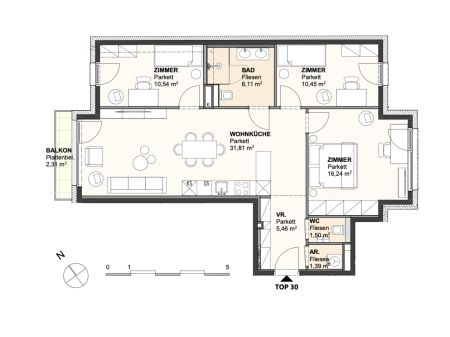 WOHNEN UND GENIESSEN IM SÜDWESTEN VON WIEN! PERFEKTE INFRASTRUKTUR – NÄHE SCHÖNBRUNN! - Foto 5