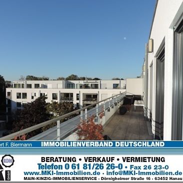 Luxus Penthouse-Wohnung über den Dächern von Hanau mit 80m² Dachterrasse - Foto 1