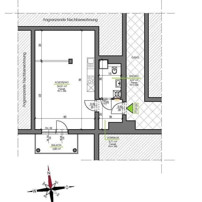 Zentrale Wohnung mit Balkon - Provisionsfrei! - Photo 2