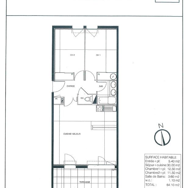 ESCALQUENS / Location Appartement 3 Pièces 64 m² - Photo 1