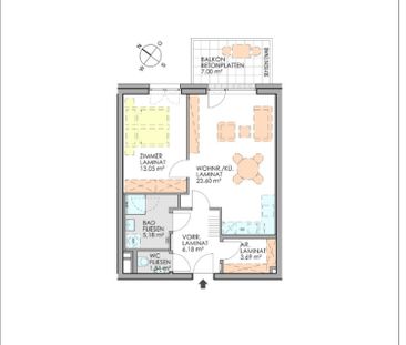 2-Zimmer Wohnung im 1.OG - Top 9 - Foto 2