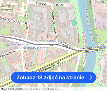 Ładna kawalerka plac grunwaldzki centrum 34m2 os kuchnia duży pokój - Zdjęcie 1